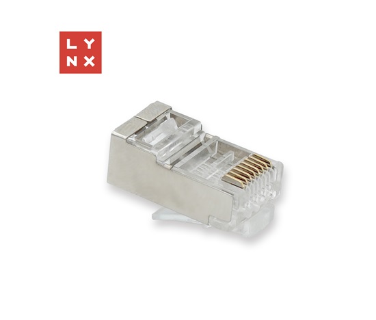 LYNX konektor STP Cat6a, 50µ, 100ks