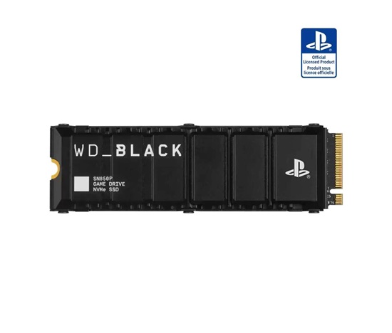 WD BLACK SSD NVMe 1TB PCIe SN850P pro PS5, Gen4, (R:7300, W:6300MB/s), Chladič