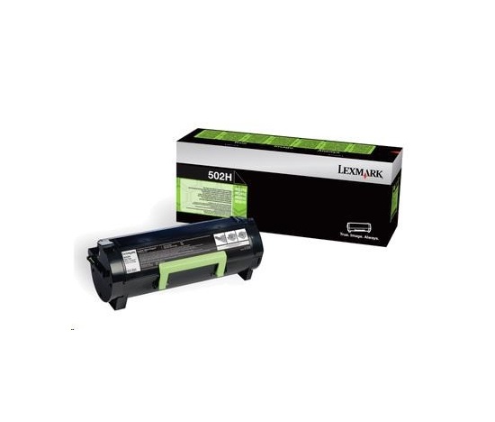BAZAR - LEXMARK černý toner 502H pro MS310/MS410/MS510/MS610 z programu Lexmark Return, (5 000 stran) - Poškozený obal (