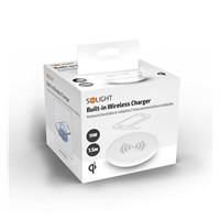 Solight bezdrátová vestavná nabíječka 15W, bílá