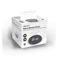 Solight bezdrátová vestavná nabíječka 15W, černá
