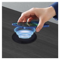 Solight bezdrátová vestavná nabíječka 15W, černá