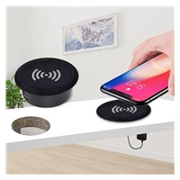 Solight bezdrátová vestavná nabíječka 15W, černá