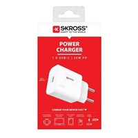 SKROSS USB-C nabíjecí adaptér Power charger 30W EU, Power Delivery, typ C