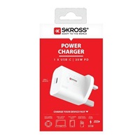 SKROSS USB-C nabíjecí adaptér Power charger 30W UK, Power Delivery, typ G