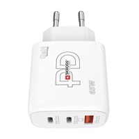 SKROSS USB A+C nabíjecí adaptér Power charger 65W GaN EU, Power Delivery, typ C