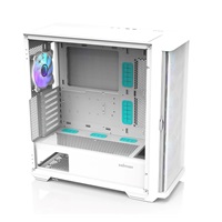 ZALMAN case Z10 DUO White, Mid Tower, ATX, 2xUSB 3.0, 1xUSB-C, 4x ARGB Fan, bílá