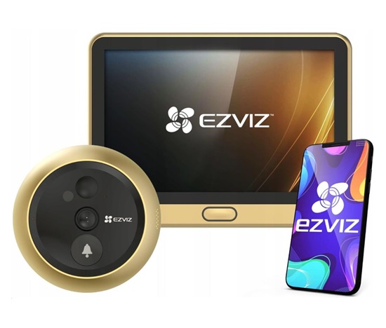 Ezviz DP2C Gold digitální dveřní kukátko s Wi-Fi