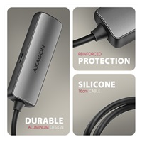 AXAGON RVC-HI8KPD, USB-C -> HDMI 2.1 konwerter / adapter, 8K/60Hz, 4K/144Hz, HDR10+, PD100W