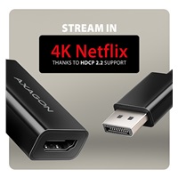 AXAGON RVD-HI20N, DisplayPort -> HDMI 2.0b konwerter / adapter, 4K/60Hz