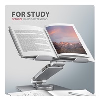 AXAGON STND-LR, aluminiowa podstawka do laptopów 10" - 17" z regulowaną wysokością, kątem nachylenia i obrotem 360°