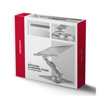 AXAGON STND-LR, aluminiowa podstawka do laptopów 10" - 17" z regulowaną wysokością, kątem nachylenia i obrotem 360°