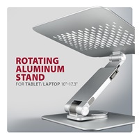 AXAGON STND-LR, aluminiowa podstawka do laptopów 10" - 17" z regulowaną wysokością, kątem nachylenia i obrotem 360°