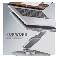 AXAGON STND-LR, aluminiowa podstawka do laptopów 10" - 17" z regulowaną wysokością, kątem nachylenia i obrotem 360°