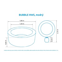 Marimex vířivý bazén Pure Spa - Bubble HWS, modrý