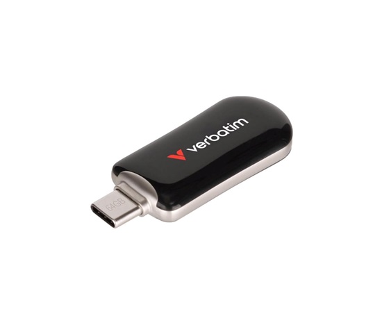 VERBATIM Flash Disk 128GB Plectra USB-C 3.0, černá