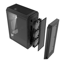 BAZAR - ADATA XPG case VALOR AIR PLUS Mid-Tower, bez zdroje, 4x 120mm Fan, Černá - Poškozený obal (Komplet)