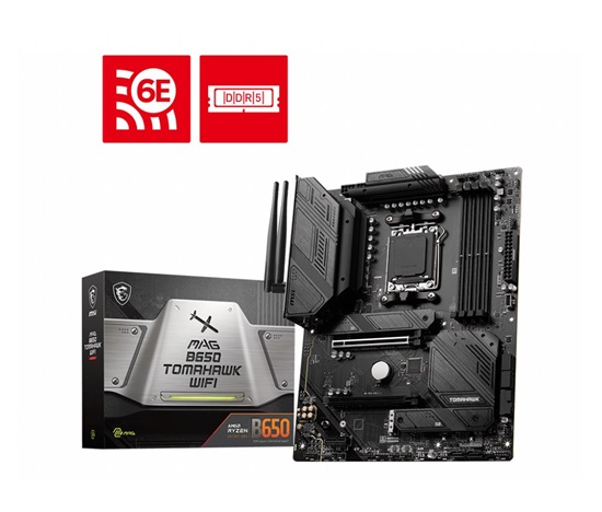 BAZAR - MSI MB Sc AM5 MAG B650 TOMAHAWK WIFI, AMD B650, 4xDDR5, 1xDP, 1xHDMI, WI-FI - Po opravě (Bez příšlušenství)