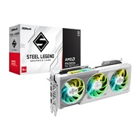 ASRock VGA AMD Radeon RX 9070 XT Steel Legend 16GB, RX 9070 XT, 16GB GDDR6, 3xDP, 1xHDMI