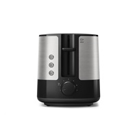 Philips Viva Collection HD2637/90 topinkovač, 7 úrovní opečení, na 2 topinky, černá a kov