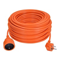 Solight prodlužovací přívod - spojka, 1 zásuvka, 40 m, 3 x 1,5mm2, oranžová