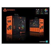 CONNECT IT Herní sluchátka s mikrofonem BIOHAZARD Blast, Bezdrátové RF 2.4GHz a Bluetooth, černá