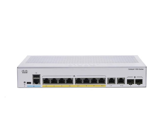 Cisco Catalyst switch C1300-8MGP-2X (4xGbE,4x2,5GbE,2xSFP+,8xPoE+,120W,fanless) - REFRESH