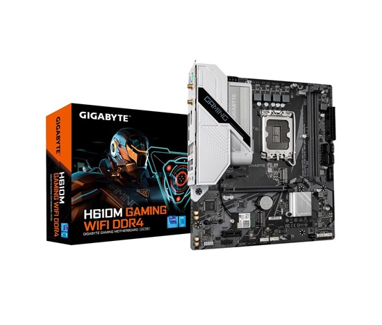 GIGABYTE MB Sc LGA1700 H610M GAMING WIFI DDR4, Intel H610, 2xDDR4, 2xDP, 1xHDMI, WiFi, mATX