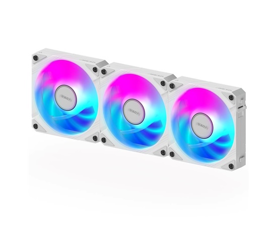 GIGABYTE ventilátor AORUS EZ CHAIN FAN ICE 3-PACK, 3x120mm, bílá