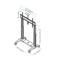Profesionální Tv stojan NB GF150