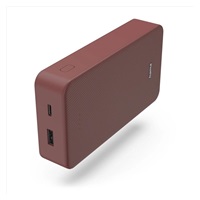 Hama Colour 20, powerbanka 20000 mAh, 3 A, výstup: USB-C, USB-A, červená