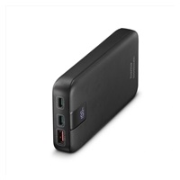 Hama PD 10 powerbanka, 10000 mAh, PD, Qualcomm, 3 výstupy: 2x USB-C, 1x USB-A, LED displej