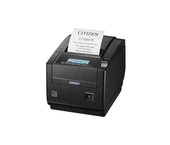 Citizen CT-S801III, 8 dots/mm (203 dpi), cutter, USB, black