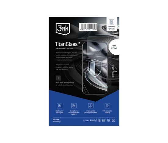 3mk All-Safe - AIO fólie TitanGlass Dry Fitting Phone, 50 ks
