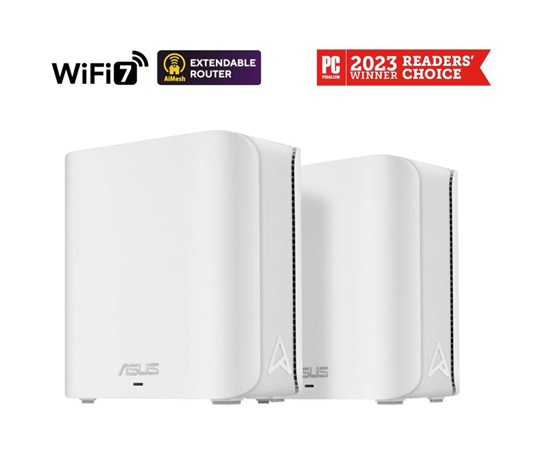 BAZAR - ASUS ZenWifi BD4 2-pack, WiFi7 Extendable Router, AiMesh, 2x WAN/LAN - Poškozený obal (Komplet)