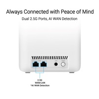 BAZAR - ASUS ZenWifi BD4 2-pack, WiFi7 Extendable Router, AiMesh, 2x WAN/LAN - Poškozený obal (Komplet)