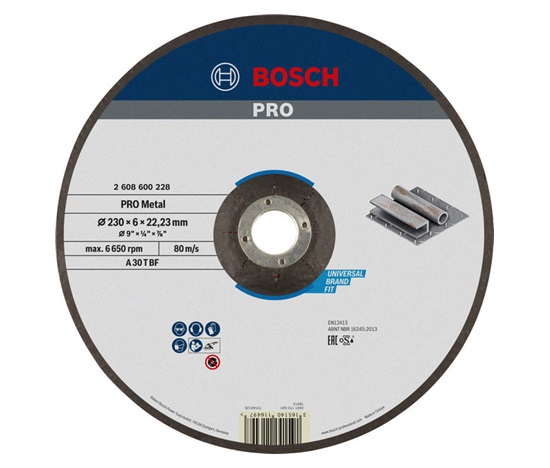 Bosch hrubovací kotouč PRO Metal, 230 × 6 × 22,23 mm, oSa