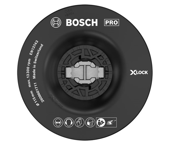 Bosch podložný talíř PRO měkký, 115 mm, X-Lock