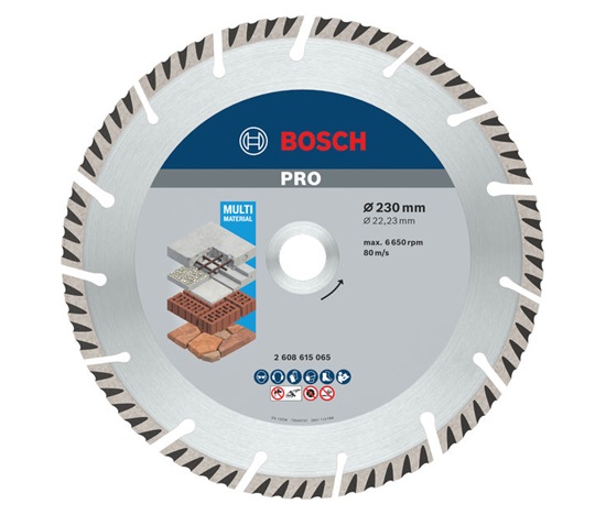 Bosch diamantový řezací kotouč PRO Multi Material, 230 × 22,23 mm