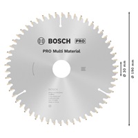 Bosch pilový kotouč PRO Multi Material pro okružní pilu, 190 × 2,4 × 30 mm