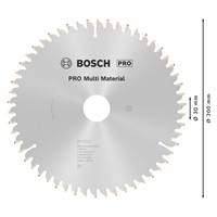 Bosch pilový kotouč PRO Multi Material pro okružní pilu, 200 × 2,4 × 30 mm