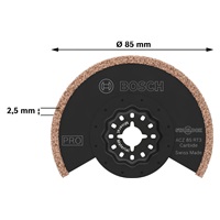 Bosch segmentový pilový list s karbidovými zrny PRO ACZ 85 RT3, 85 x 2,5 mm, 10 ks