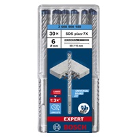 Bosch vrták do kladiv EXPERT SDS plus-7X, 6 × 50 × 115 mm, 30 ks