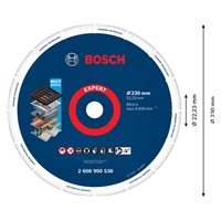 Bosch velký řezný kotouč EXPERT Diamond Metal Wheel 230 × 22,23 mm