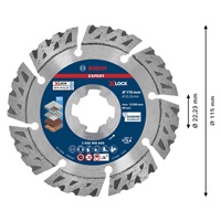 Bosch diamantový dělicí kotouč EXPERT MultiMaterial X-LOCK 115 × 22,23 × 2,4 × 12 mm