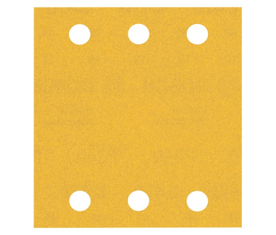 Bosch brusný papír EXPERT C470 se 6 otvory pro vibrační brusky 115 × 107 mm, G 240, 10 ks