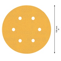 Bosch brusný papír EXPERT C470 s 6 otvory pro vibrační brusky 150 mm, G 220, 50 ks