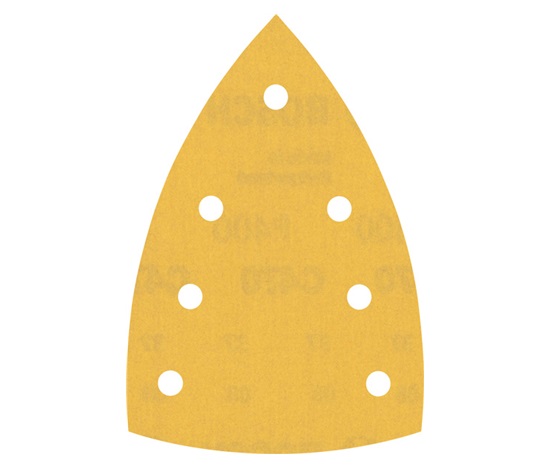 Bosch brusný papír EXPERT C470 se 7 otvory pro multifunkční pily 100 × 150 mm, G 400, 10 ks