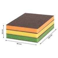 Bosch brusné houby EXPERT S473 Standard 98 × 120 × 13 mm, M, F, SF, 3 ks