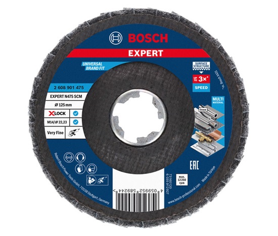 Bosch kotouč EXPERT N475 SCM X-LOCK, 125 mm, velmi jemný